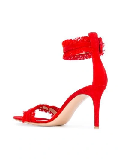 Shop Gianvito Rossi Frayed Sandals