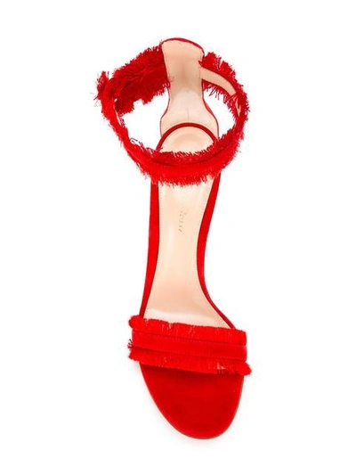 Shop Gianvito Rossi Frayed Sandals