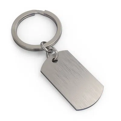 Jewlr Engravable Dog Tag Keychain In Neutral