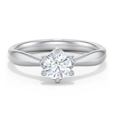Jewlr Personalized Classic Diamond Solitaire With 6 Prong Setting In Metallic