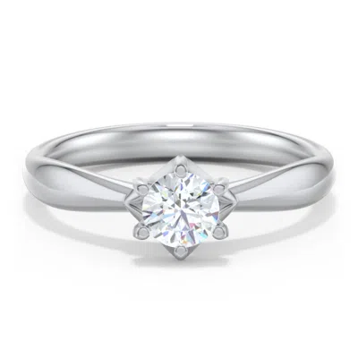 Jewlr Personalized Classic Diamond Solitaire With 6 Prong Setting In Metallic