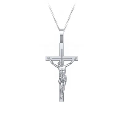 Jewlr Kids Small Crucifix Necklace In Silver