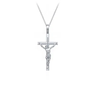 Jewlr Kids Small Crucifix Necklace In Silver