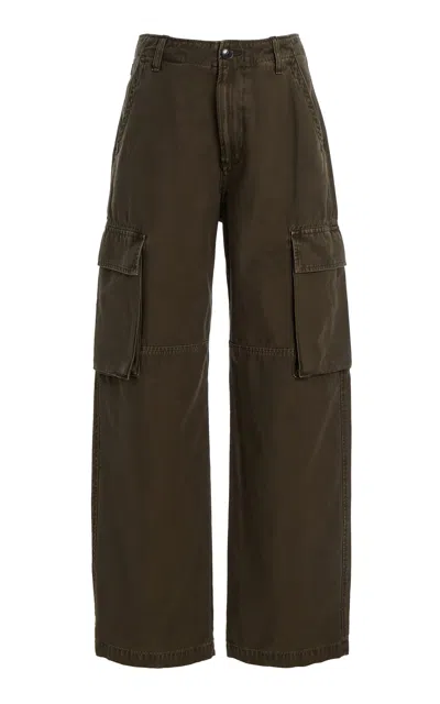 Citizen Of Humanity Citizens Of Humanity Esme Cotton Cargo Trousers In Brown