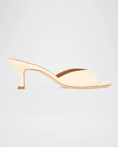 Staud 60mm Brigitte Leather Kitten-heel Mules In Multi