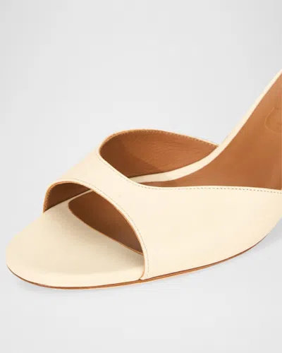 Staud 60mm Brigitte Leather Kitten-heel Mules In Multi