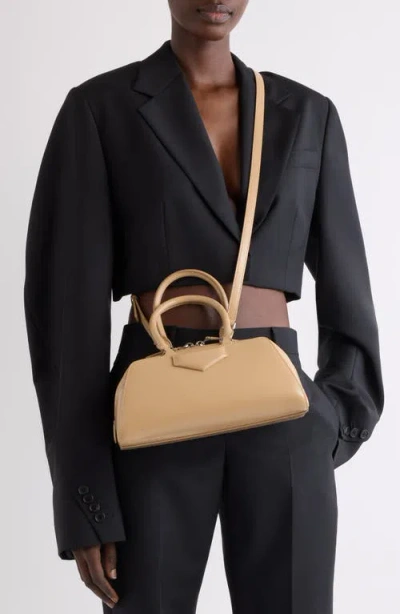 Givenchy Antigona East West Brown Small Handbag With Adjustable And Removable Shoulder Strap And Logo Letteri In Black