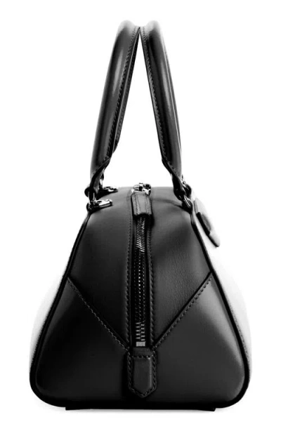 Givenchy Antigona East West Brown Small Handbag With Adjustable And Removable Shoulder Strap And Logo Letteri In Black