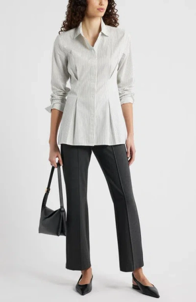 Nordstrom Pull-on Ponte Trousers In Gray