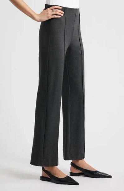 Nordstrom Pull-on Ponte Trousers In Gray