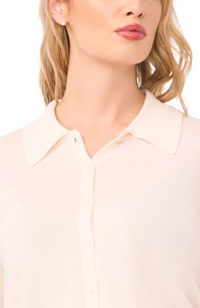 Halogenr Halogen(r) Collared Cotton Blend Cardigan In Neutral