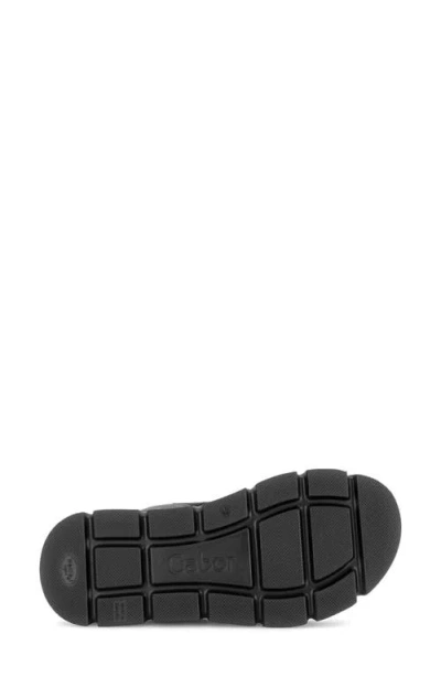 Gabor Ankle Strap Platform Sandal In Black