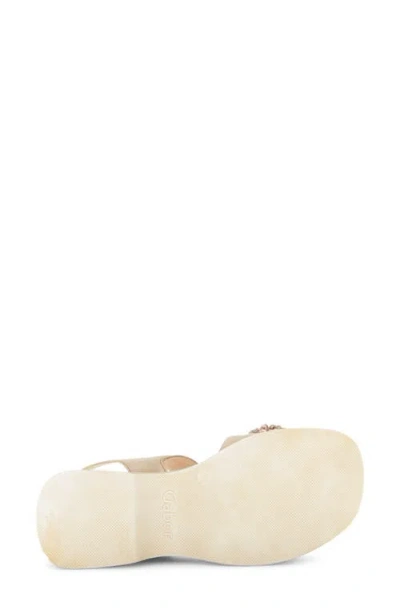 Gabor Raffia Appliqué Platform Sandal In Brown