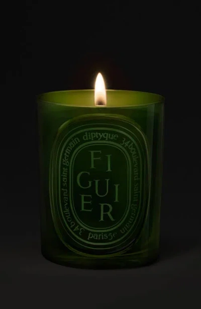 Diptyque Figuier Coloured Candle In Green