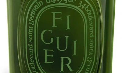 Diptyque Figuier Coloured Candle In Green