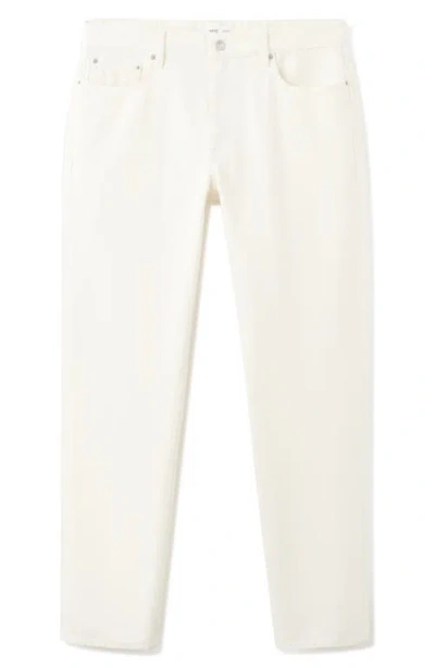 Mango Bob Regular Fit Jeans In White