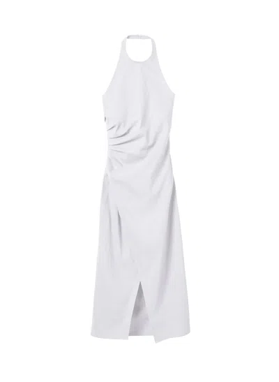 A.l.c . Sylvie Halter Neck Linen Blend Dress In White