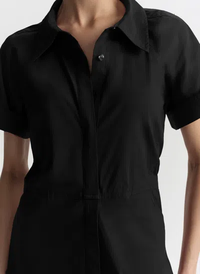 A.l.c . Julie Cotton Mini Shirtdress In Black
