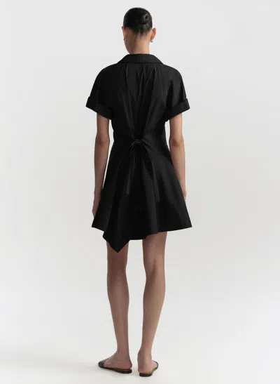 A.l.c . Julie Cotton Mini Shirtdress In Black