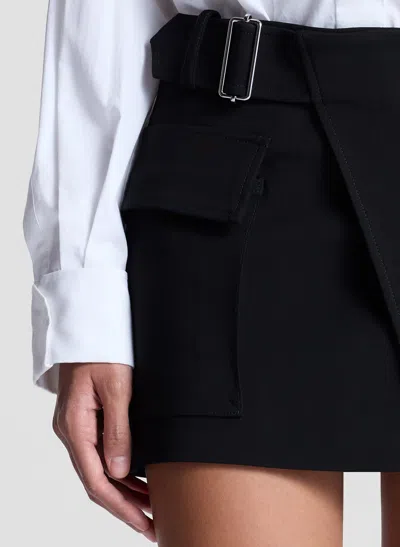 A.l.c A. L.c. Cowan Wool-blend Mini Skirt In Black