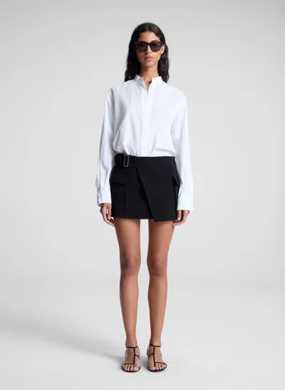 A.l.c A. L.c. Cowan Wool-blend Mini Skirt In Black