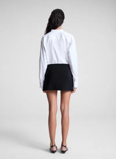 A.l.c A. L.c. Cowan Wool-blend Mini Skirt In Black