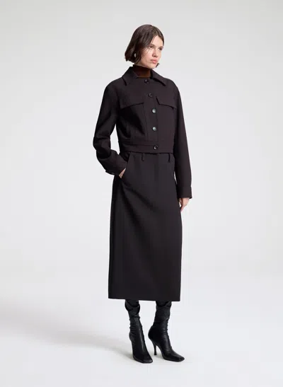 A.l.c Blake Tailored Jacket In Brown