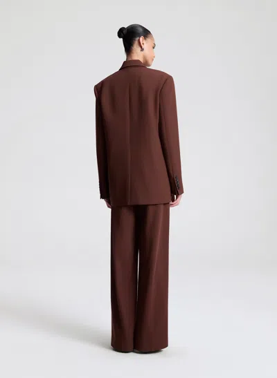A.l.c Calla Oversized Tailored Jacket In Brown