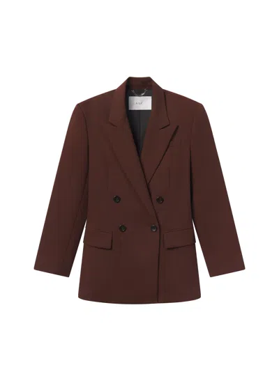 A.l.c Calla Oversized Tailored Jacket In Brown