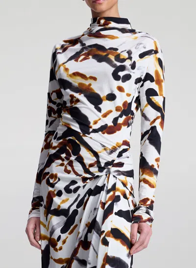 A.l.c Lia Jersey Printed Maxi Dress In Multi