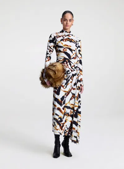 A.l.c Lia Jersey Printed Maxi Dress In Multi
