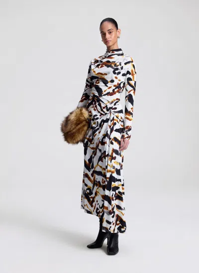 A.l.c Lia Jersey Printed Maxi Dress In Multi