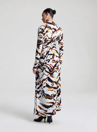 A.l.c Lia Jersey Printed Maxi Dress In Multi
