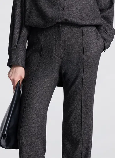A.l.c Max Wool Marled Tailored Pant In Black