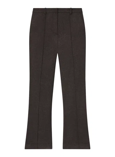A.l.c Max Wool Marled Tailored Pant In Black