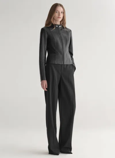 A.l.c Marlowe Leather Jacket In Black