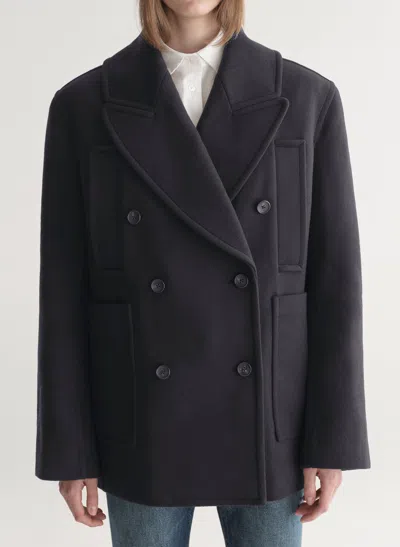 A.l.c Rowan Oversized Wool Coat In Black