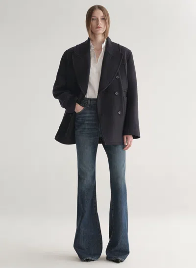 A.l.c Rowan Oversized Wool Coat In Black