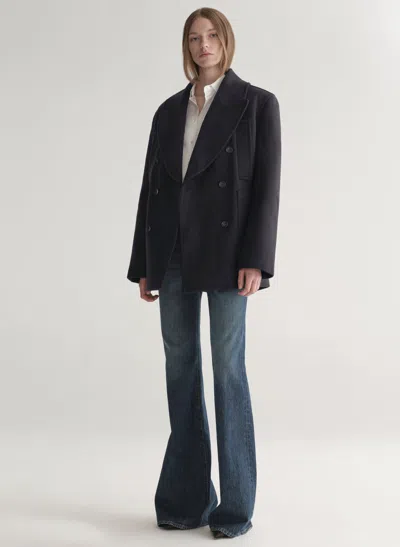 A.l.c Rowan Oversized Wool Coat In Black