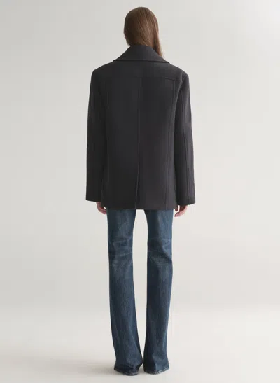 A.l.c Rowan Oversized Wool Coat In Black