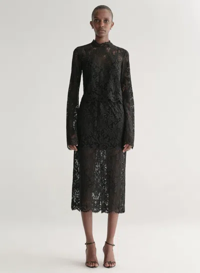 A.l.c Lydia Lace Midi Skirt In Black