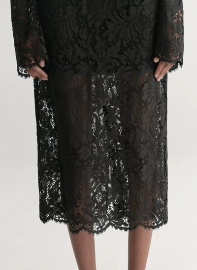 A.l.c Lydia Lace Midi Skirt In Black