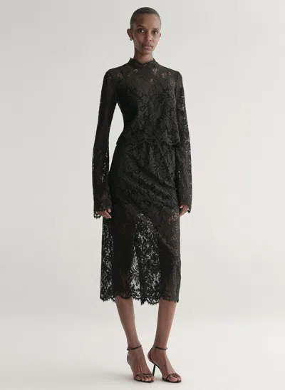 A.l.c Lydia Lace Midi Skirt In Black