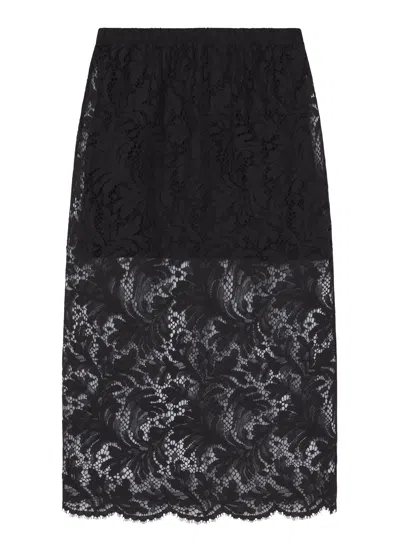 A.l.c Lydia Lace Midi Skirt In Black