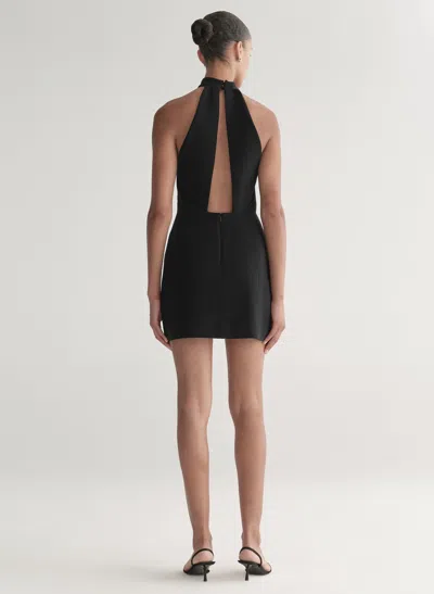A.l.c Lucie Halter Mini Dress In Black