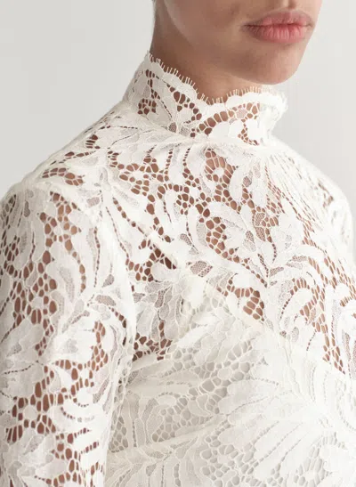 A.l.c Eden Lace Detailing Dress In White