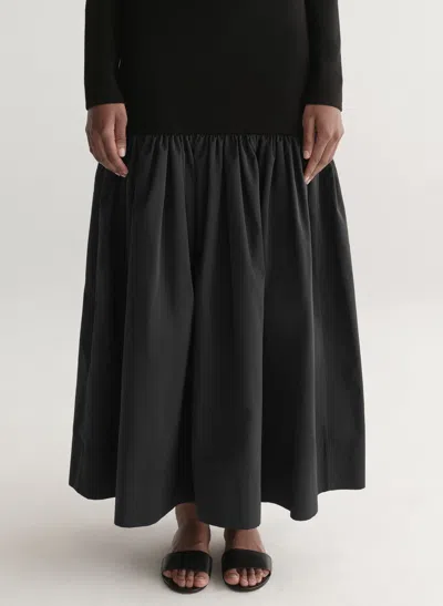 A.l.c . Cami Mixed Media Maxi Skirt In Black