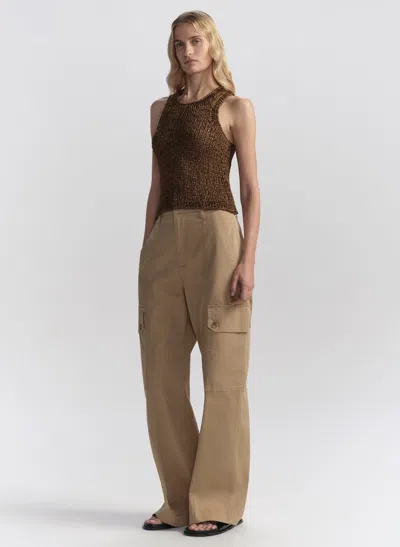 A.l.c Nelly Knit Top In Canyon Dust In Brown