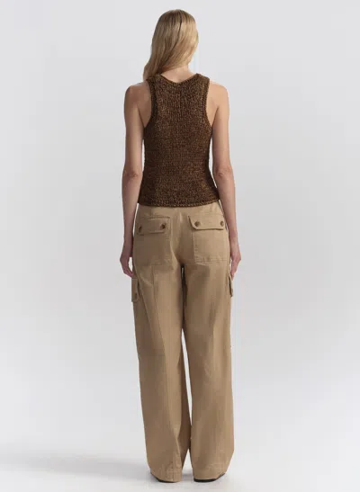 A.l.c Nelly Knit Top In Canyon Dust In Brown