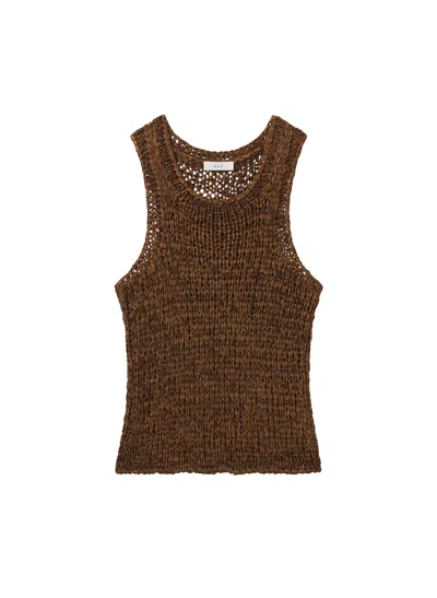A.l.c Nelly Knit Top In Canyon Dust In Brown